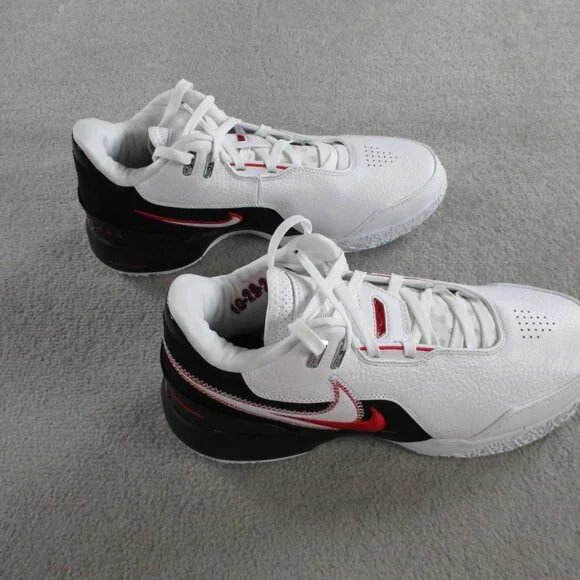 Nike LeBron NXXT Gen Ampd Basketball Shoes Mens 10.5 White Black Red FJ1566 100 - Picture 5 of 8